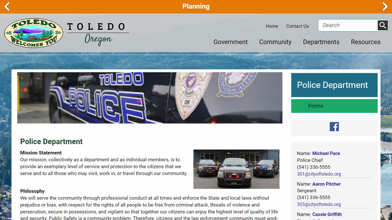 Police Department | Toledo Oregon